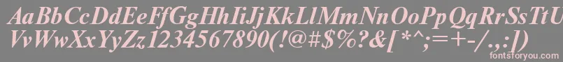 Nwtbi Font – Pink Fonts on Gray Background