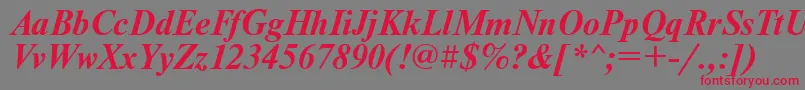 Nwtbi Font – Red Fonts on Gray Background