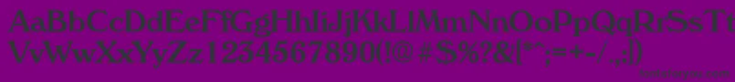 VeronaMedium Font – Black Fonts on Purple Background