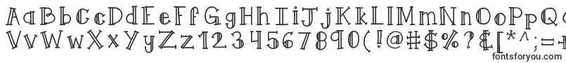 Шрифт Kbqueenyme – очень широкие шрифты