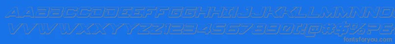 Шрифт Spyagencyv33Dital – серые шрифты на синем фоне