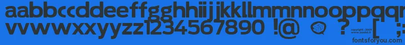 Soolidium Font – Black Fonts on Blue Background