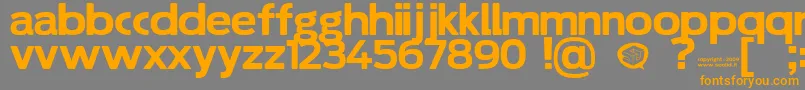 Soolidium-Schriftart – Orangefarbene Schriften auf grauem Hintergrund
