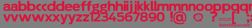 Soolidium Font – Red Fonts on Gray Background