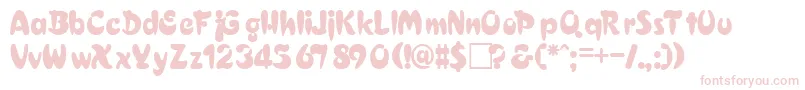 TiffanyRegular Font – Pink Fonts on White Background
