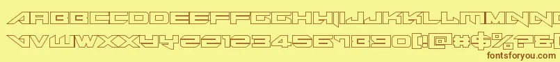 More about Tarrgetout Font Tarrgetout Font – Brown Fonts on Yellow Background