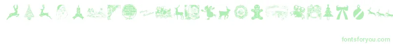 VintageChristmas Font – Green Fonts