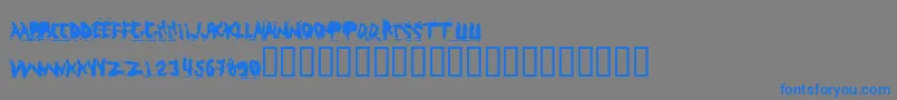Abuso ffy Font – Blue Fonts on Gray Background