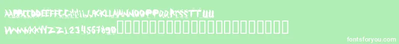 Abuso ffy Font – White Fonts on Green Background