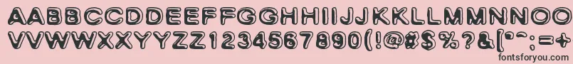 SkinnyZebra Font – Black Fonts on Pink Background