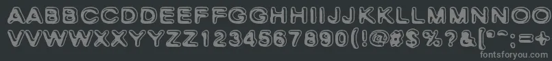 Шрифт SkinnyZebra – серые шрифты на чёрном фоне