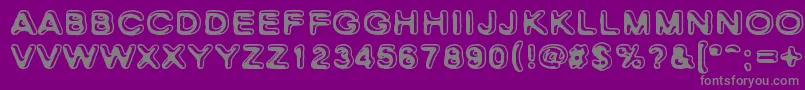 SkinnyZebra Font – Gray Fonts on Purple Background