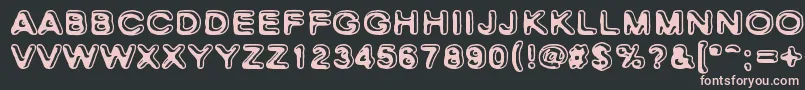 SkinnyZebra Font – Pink Fonts on Black Background