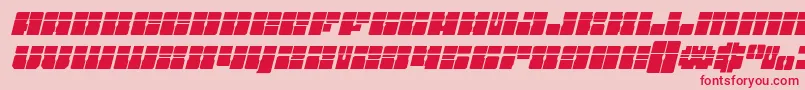 Starnurserylaserital Font – Red Fonts on Pink Background