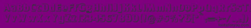 Tobagopostershadow Font – Black Fonts on Purple Background