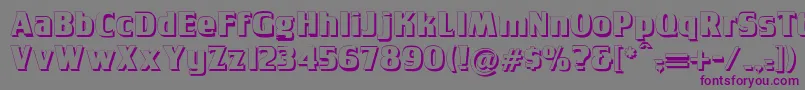 Tobagopostershadow Font – Purple Fonts on Gray Background