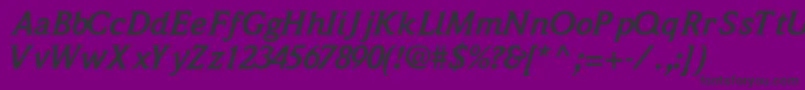 QuintessencesskBoldItalic Font – Black Fonts on Purple Background