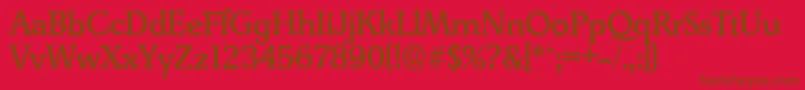 More about DerringerserialMediumRegular Font DerringerserialMediumRegular Font – Brown Fonts on Red Background