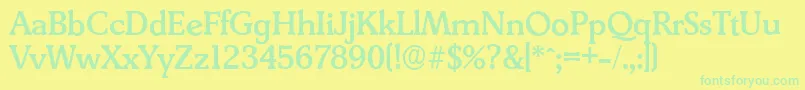 More about DerringerserialMediumRegular Font DerringerserialMediumRegular Font – Green Fonts on Yellow Background