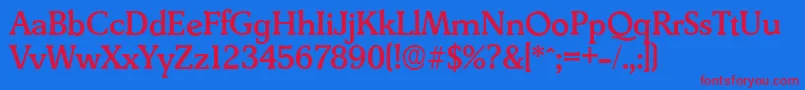 Lisätietoja DerringerserialMediumRegular-fontista DerringerserialMediumRegular-fontti – punaiset fontit sinisellä taustalla