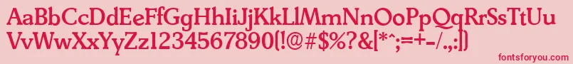 More about DerringerserialMediumRegular Font DerringerserialMediumRegular Font – Red Fonts on Pink Background