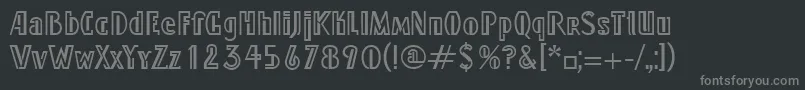 LindyLtRegular Font – Gray Fonts on Black Background