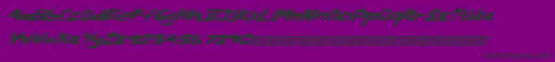 Whiskylickers Font – Black Fonts on Purple Background