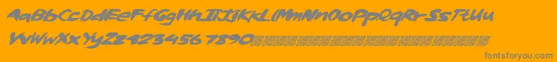 Whiskylickers Font – Gray Fonts on Orange Background