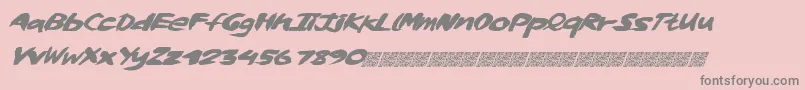 Whiskylickers-Schriftart – Graue Schriften auf rosa Hintergrund