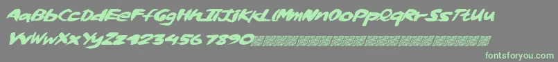 Whiskylickers Font – Green Fonts on Gray Background