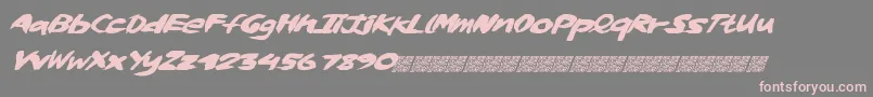 Whiskylickers Font – Pink Fonts on Gray Background