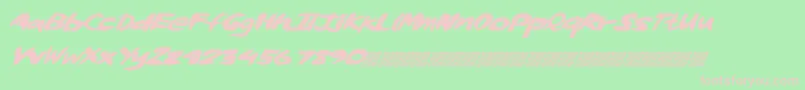 Whiskylickers Font – Pink Fonts on Green Background