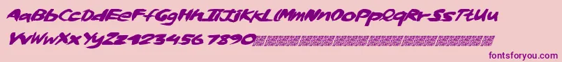 Whiskylickers Font – Purple Fonts on Pink Background