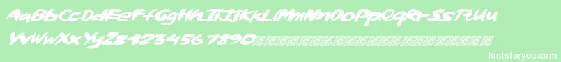 Whiskylickers Font – White Fonts on Green Background