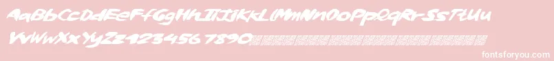 Whiskylickers Font – White Fonts on Pink Background
