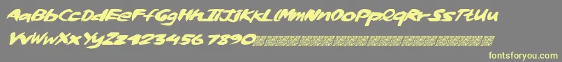 Whiskylickers Font – Yellow Fonts on Gray Background