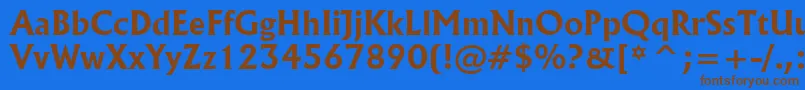 Шрифт Flar821b – коричневые шрифты на синем фоне