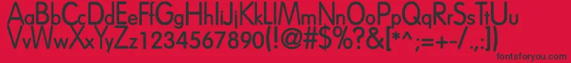 DreamspeakBold Font – Black Fonts on Red Background