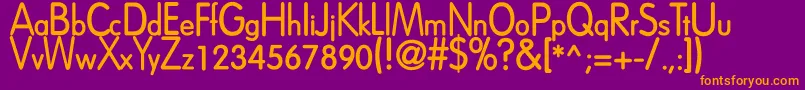 DreamspeakBold Font – Orange Fonts on Purple Background