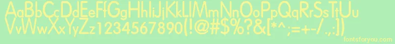 DreamspeakBold Font – Yellow Fonts on Green Background