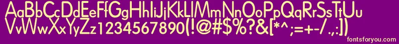 DreamspeakBold Font – Yellow Fonts on Purple Background