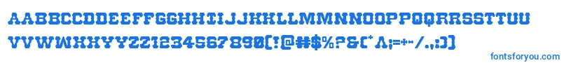 Шрифт Usmarshal – синие шрифты на белом фоне
