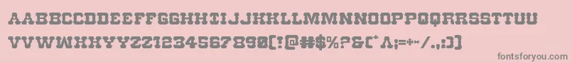 Usmarshal Font – Gray Fonts on Pink Background