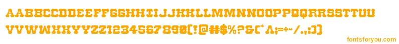 Шрифт Usmarshal – оранжевые шрифты на белом фоне