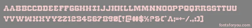 Usmarshal Font – Pink Fonts on Gray Background