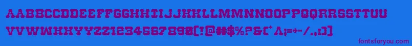 Шрифт Usmarshal – фиолетовые шрифты на синем фоне