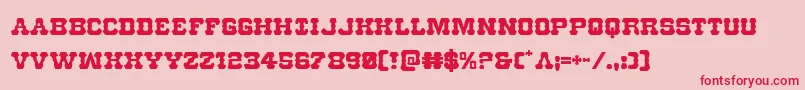 Usmarshal Font – Red Fonts on Pink Background