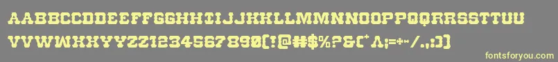 Шрифт Usmarshal – жёлтые шрифты на сером фоне