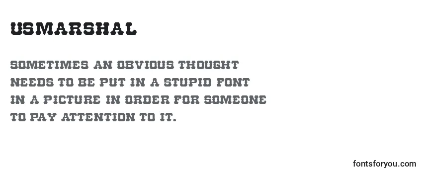 Review of the Usmarshal Font