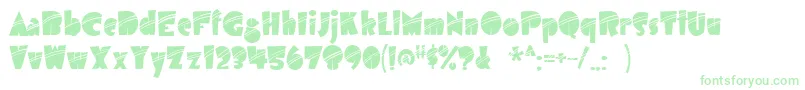 Airmoleq Font – Green Fonts on White Background